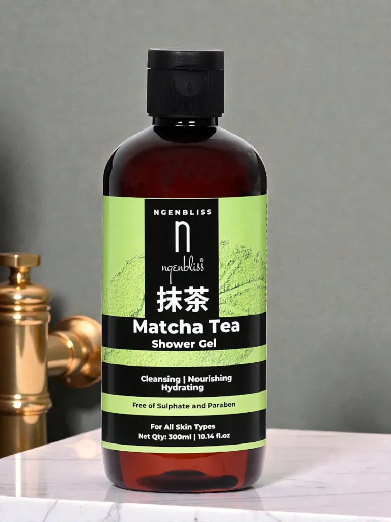 Ngenbliss Matcha Tea Shower gel, Antioxidant-Rich, Refreshing, and Nourishing